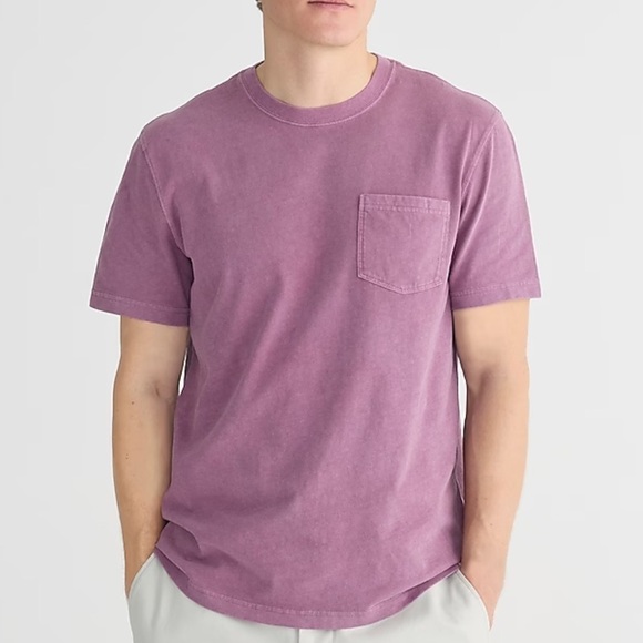 J. Crew Other - J crew washed orchid Vintage-wash cotton pocket T-shirt